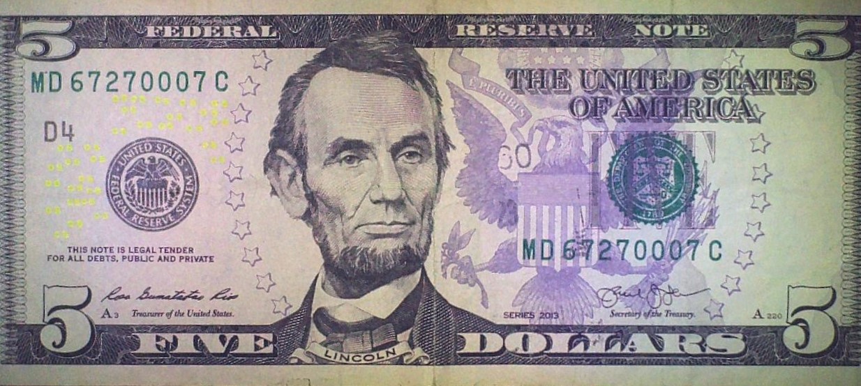 Mystery-Numbers-On-Face-Of-$5.00-Note.