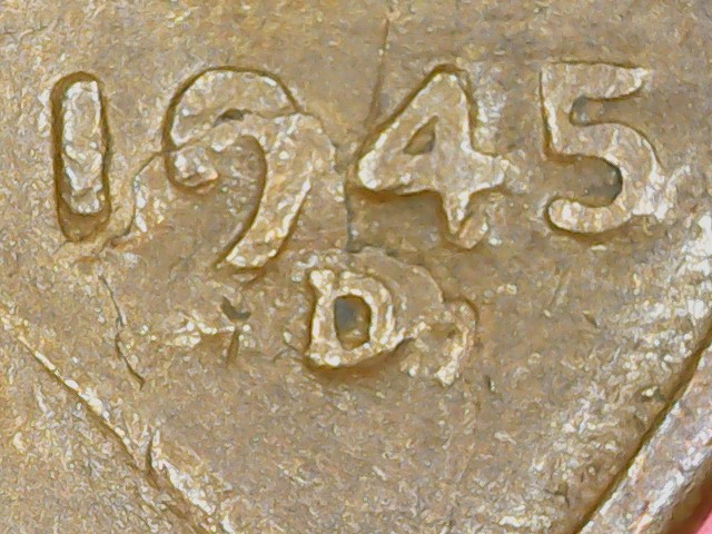 Lincoln-Cent-1945-D-Lamination