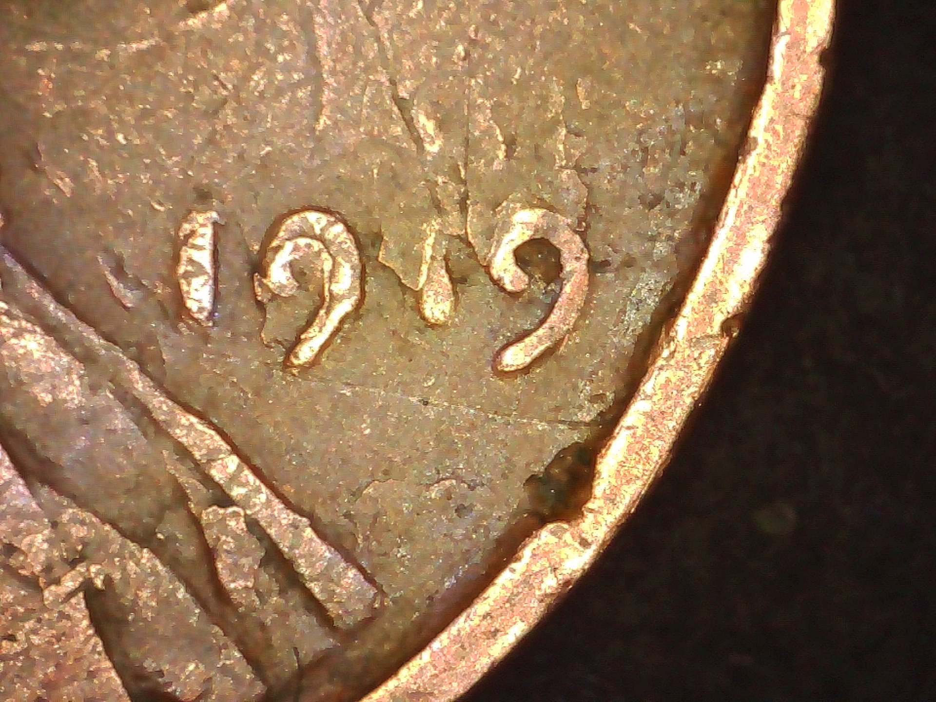 1919-Lincoln-One-Cent---Planchet-Error-Excessive-Lamination?