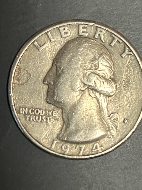 1974-D-Quarter-With-Front-And-Back-Issues