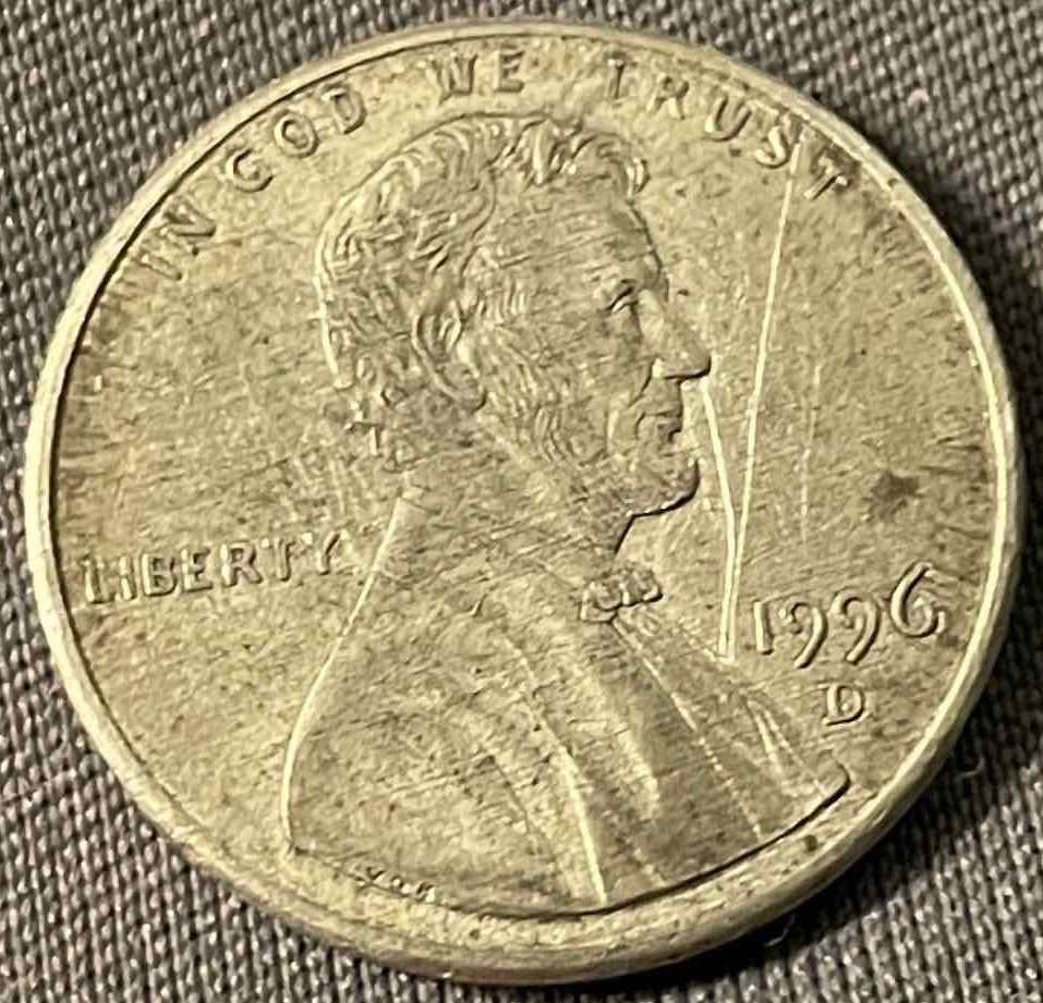 1996-D-Penny-No-Copper-Please-Help!