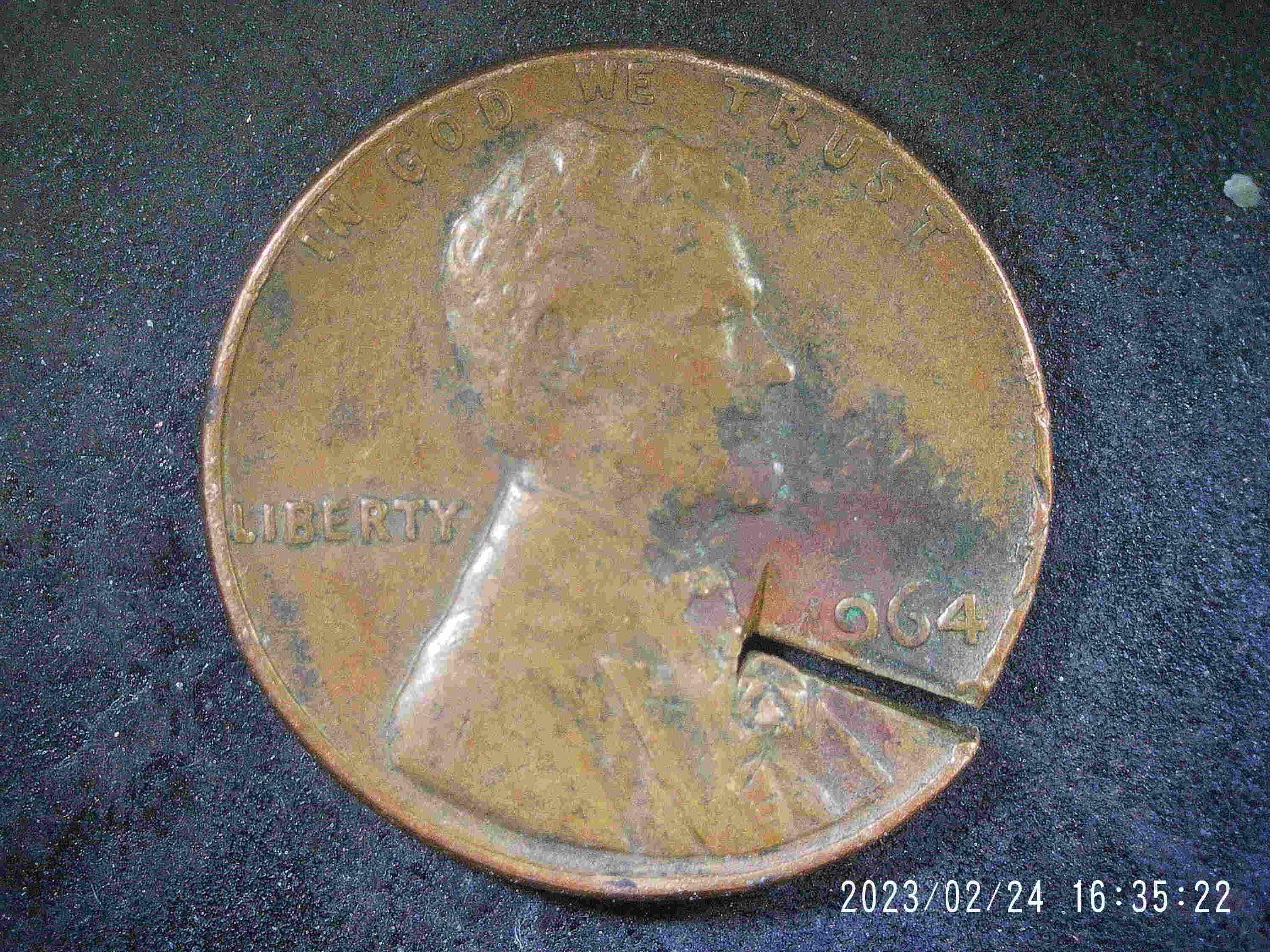 1964-Penny-Damaged-Or-Something-Else?
