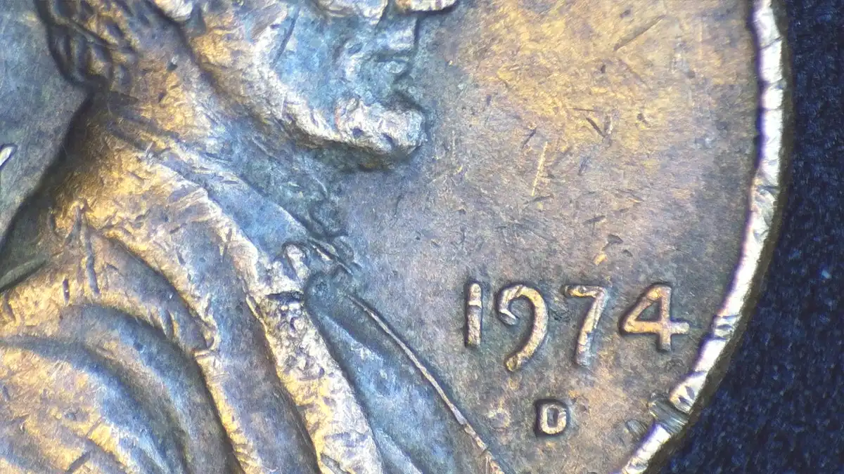 1974-D-Penny-Tilted?-Ty-Is-Connected-On-Liberty.