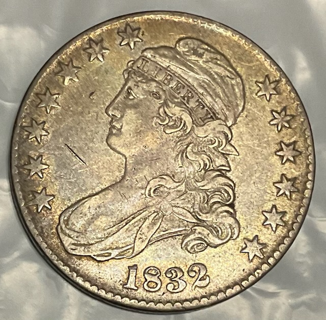 1832-Capped-Bust-Half-For-Grading