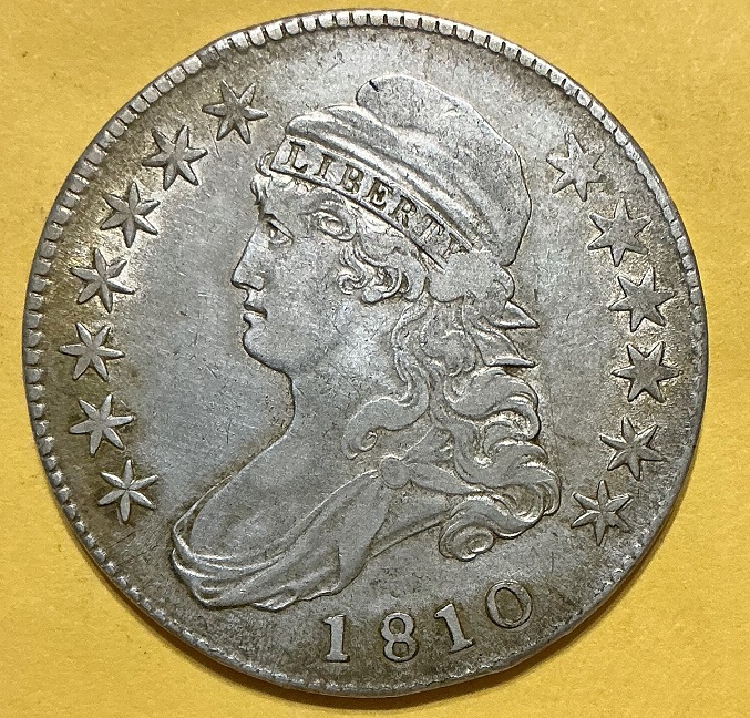 1810-Capped-Bust-Half-For-Grading-/-Overton