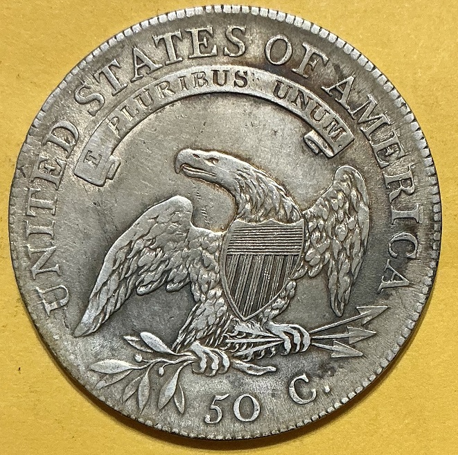 1808-Capped-Bust-Half-For-Grading-/-Overton