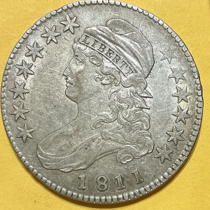 1811-Capped-Bust-Half-For-Grading-/-Overton