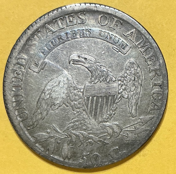 1814-Capped-Bust-Half-For-Grading-/-Overton