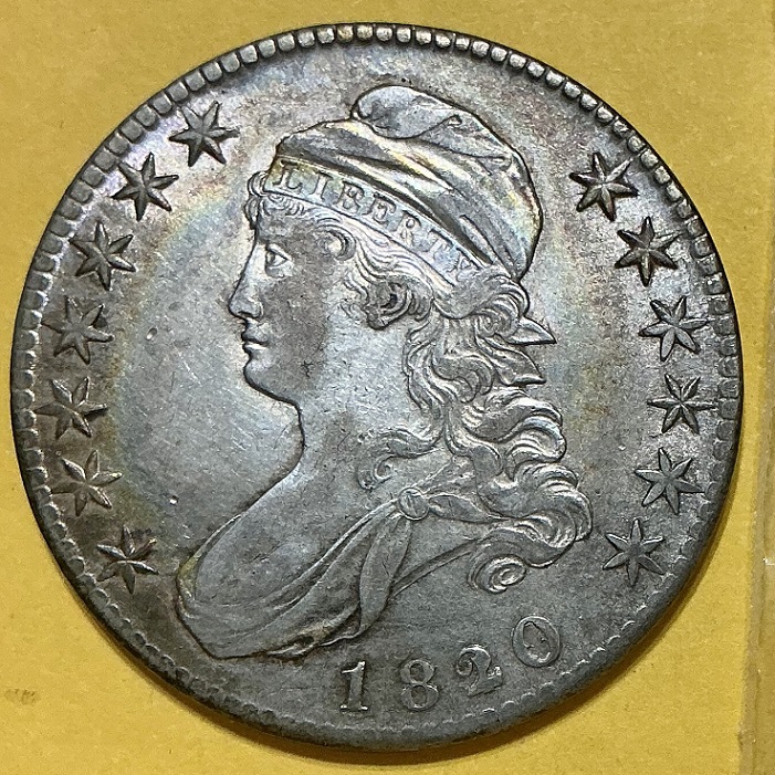 1820/19-Capped-Bust-Half-For-Grading-/-Overton