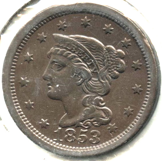 1853-Large-Cent-For-Grading