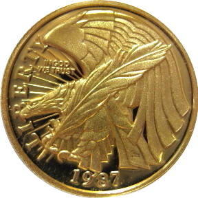 Post-Your-Coin/Medal/Token-With-A-Feather	