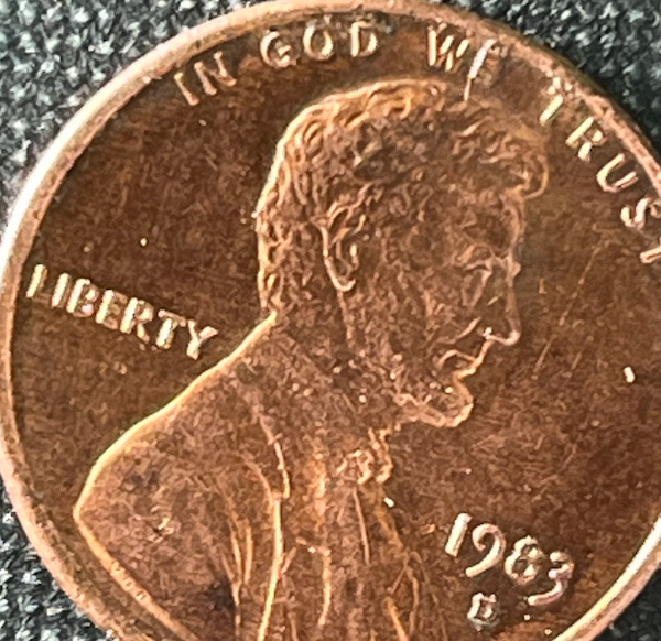This-Time-There's-No-Denying-It.-1983-D-1-Cent-Very-Strong-DDO!