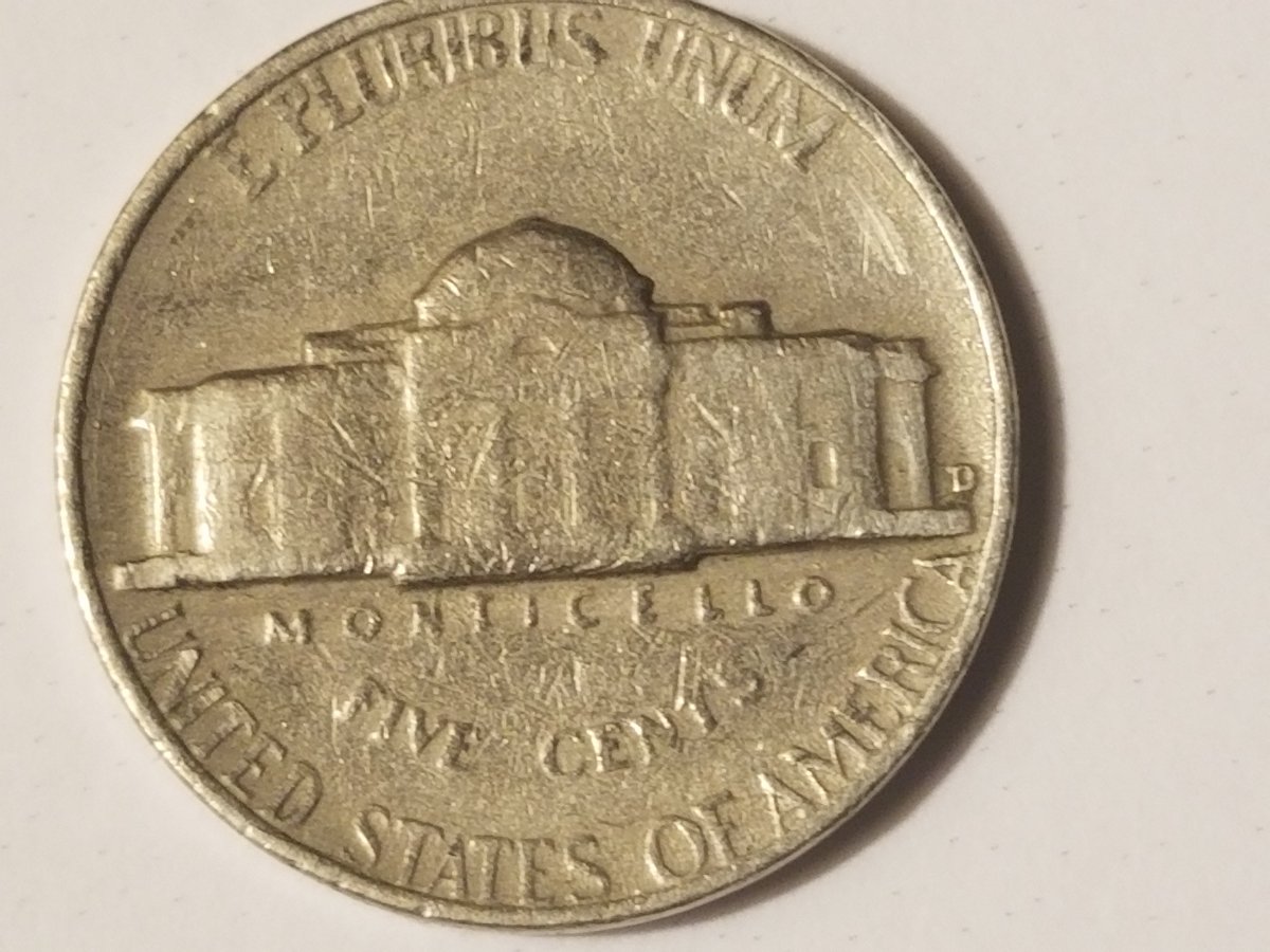 1964-D-Jefferson-Nickel-With-Mint-Mark-Both-Sides,