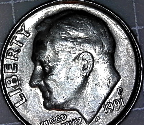 1991-P-Roosevelt-Dime-Rim-Fin