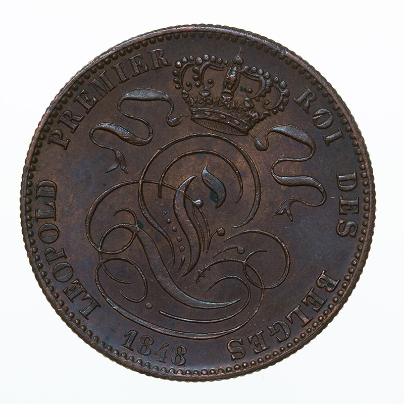 5-Centimes-1848-Belgium:-Cleaned-Or-Not