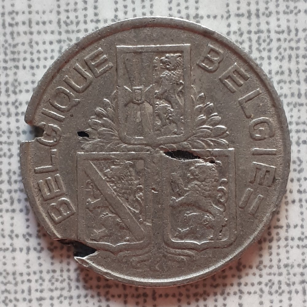 Belgium-1-Franc-1939:-Mint-Error,-Or-PMD?-One-Of-The-Weirdest-Coins-In-My-Collection
