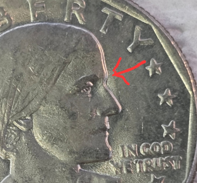 1979-Susan-B-Anthony-Dollar-Looks-Like-Doubled-Nose