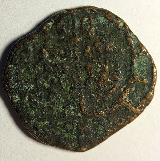 Ancient-Bronze-Coin-With-Greek-Cross