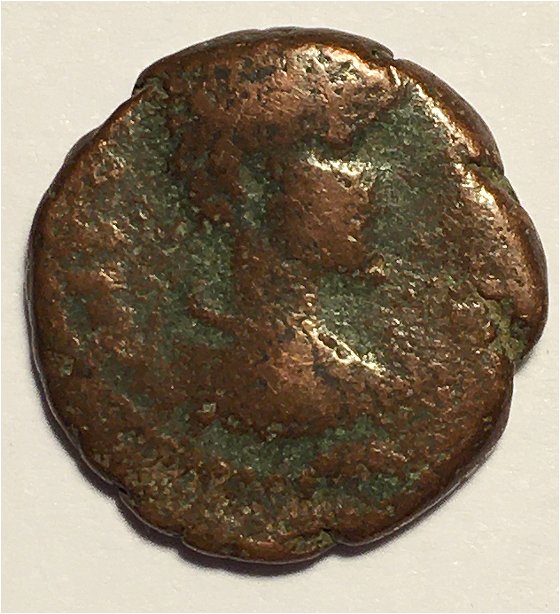 Ancient-Bronze-Greek-Coin-With-Helmet,-ID-Help
