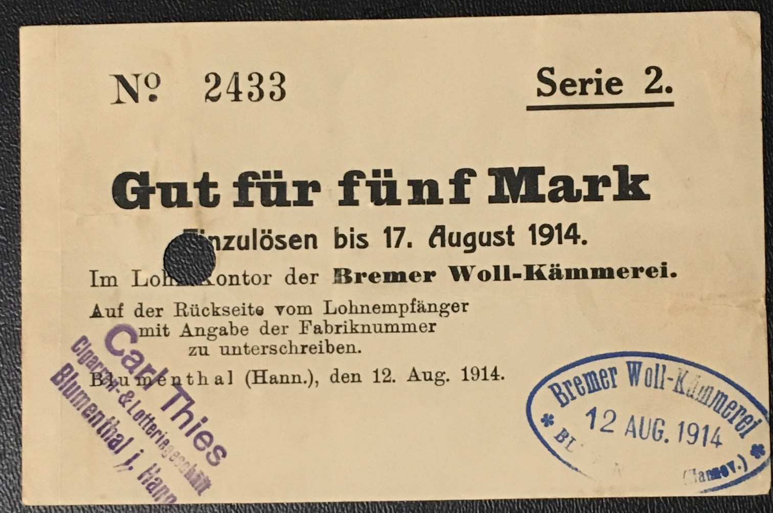Notgeld-From-Blumenthal-With-