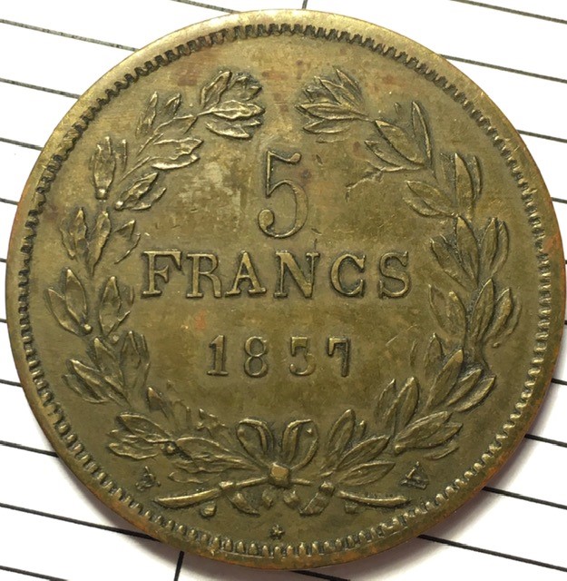 France-5-Francs-1837-W-Bronze
