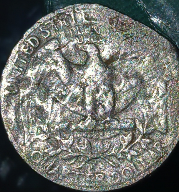 1980-P-Washington-Quarter-Error-Coin-Lamination-Eror-Die-Split-Into-3-Seperate-Layers.