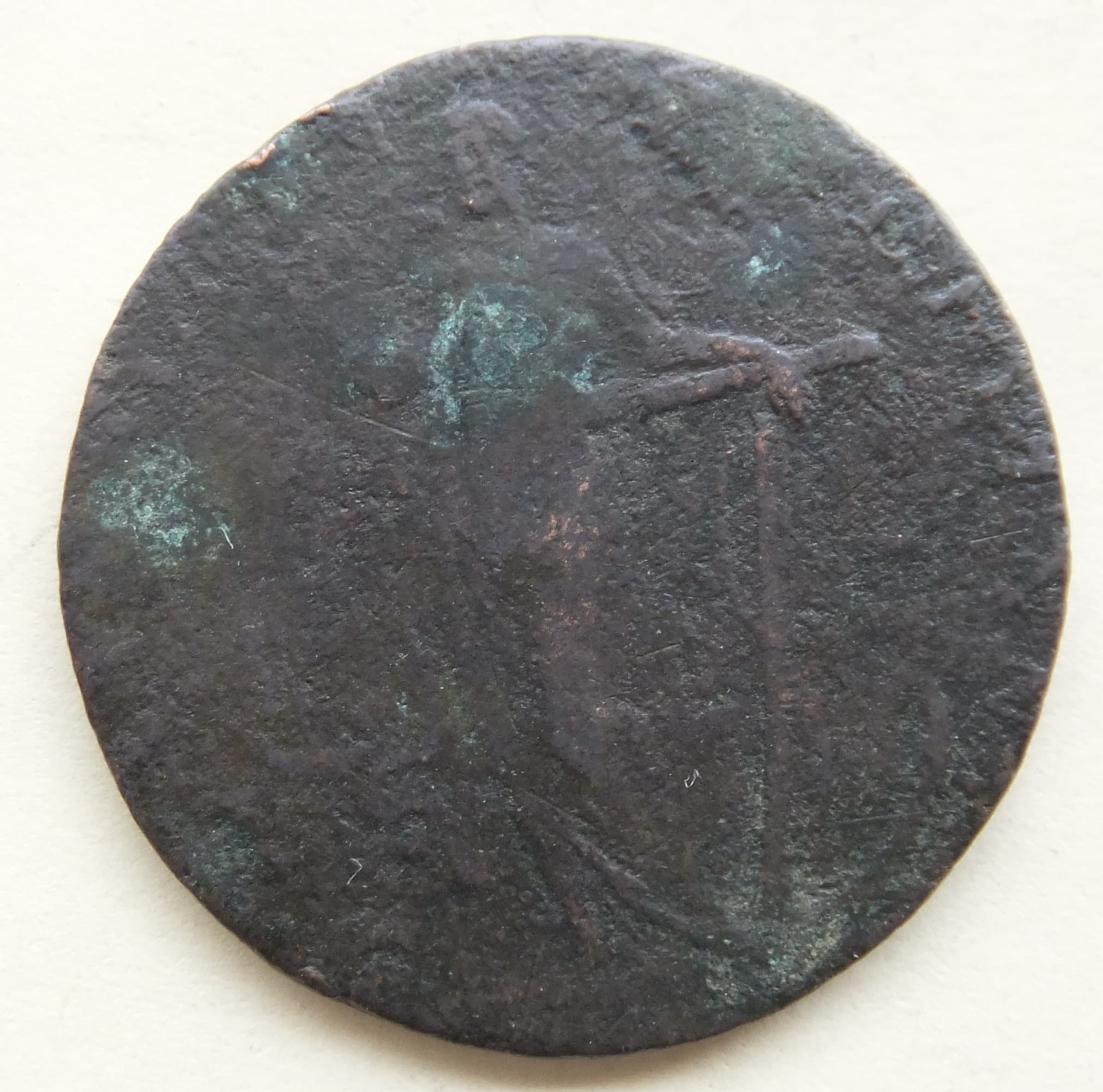 Coin/Token.-Figure-With-Large-Anchor.-What-Is-It-Please?-Id:-Braintree-&-Bocking-Halfpence-Token