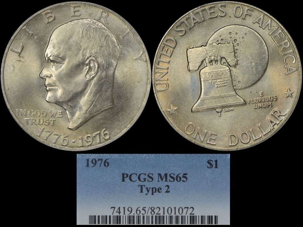 Eisenhower-Dollar:-Type-1-Or-Type-2-No-Mint