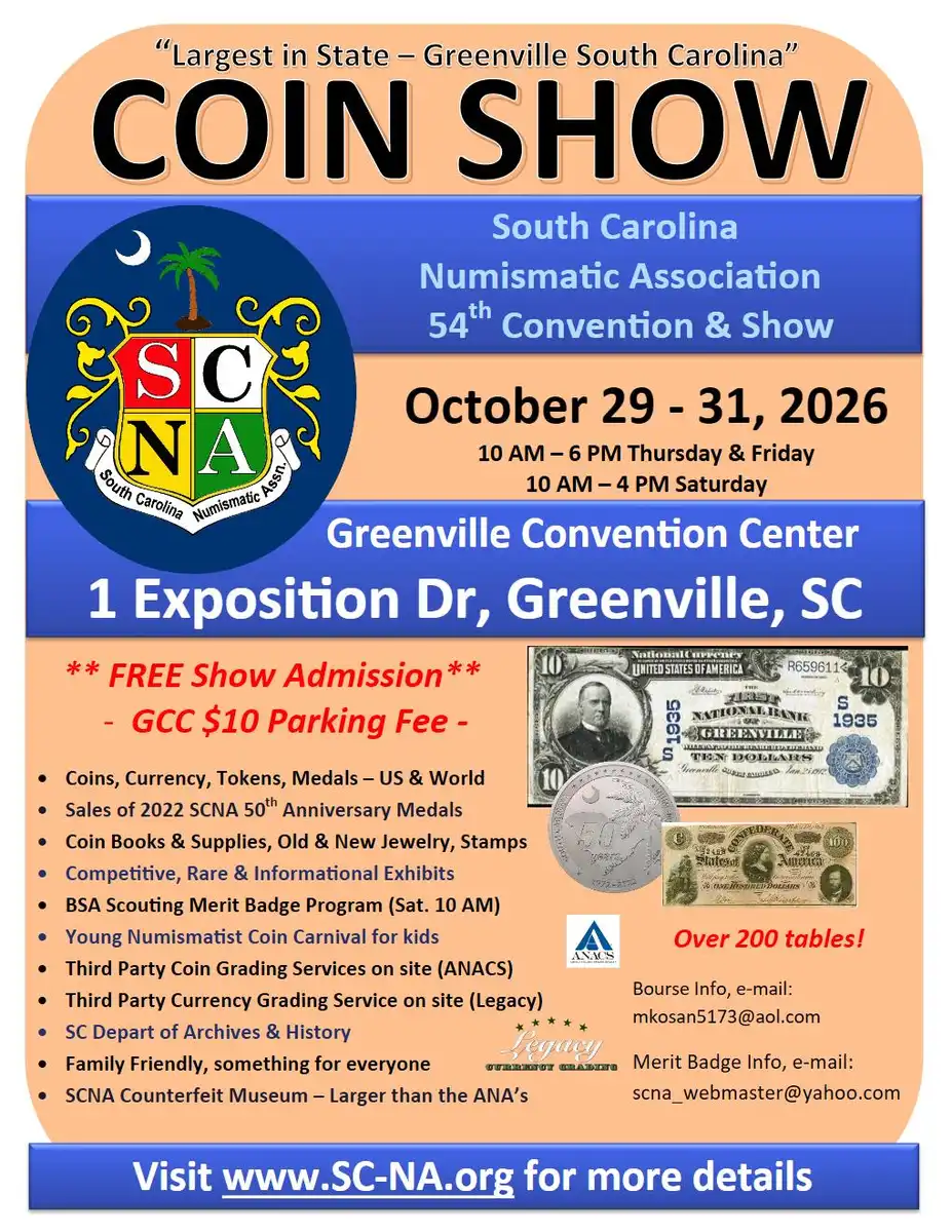 South-Carolina-Numismatic-Association-54th-Annual-Convention-&-Show