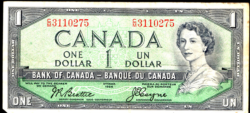 1954-Canada-2-Dollar-Bill---Please-Help-With-Questions