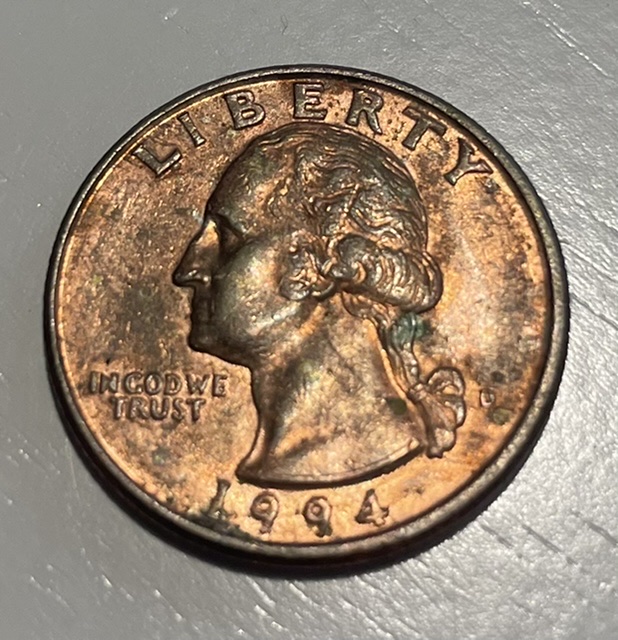 1994-US-Quarter-Missing-Clad-Layers