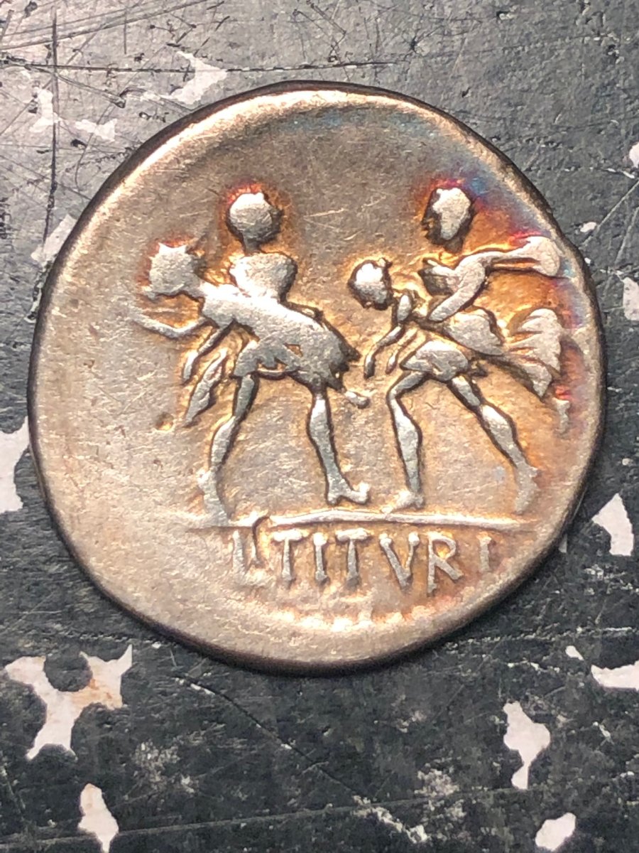 Ancient-Rome-AR-L.-Titurius-Sabinus-Denarius-7.34-Grams-21.0-MM