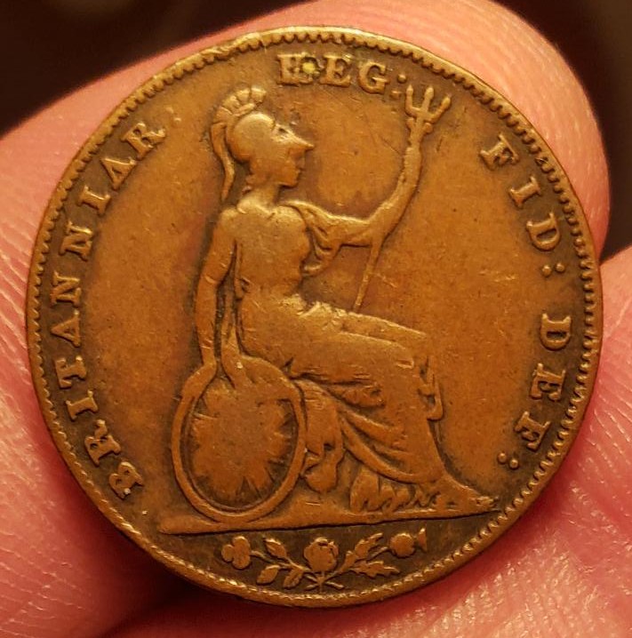 Unusual-1850-Farthing-W/Overdate-Obverse-And-Colon-On-The-Reverse-?