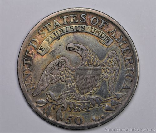 Help-Me-To-Grade--This--Rainbow-Toned-1811-Capped-Bust-50c