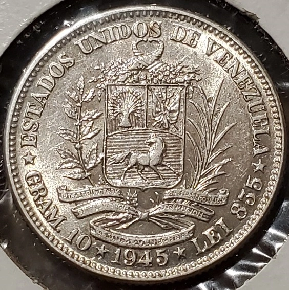For-Sale:-1945-Venezuela-2-Bolívares---$20-Shipped