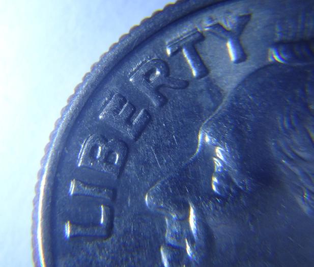 2007-P-Dime-With-Double-Lettering-&-