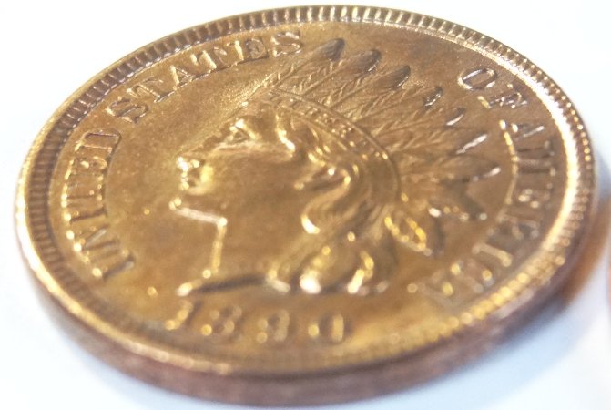 1890-Indian-Head-Cent,-Cleaned/Polished-Or-Slab-Worthy?