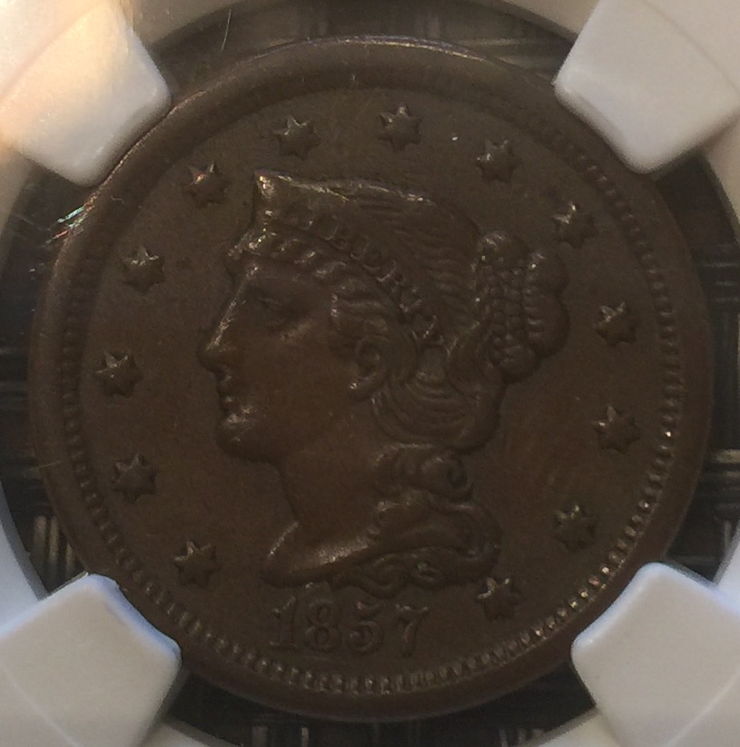 1857-Large-Cent-For-Grading-And-Comparison
