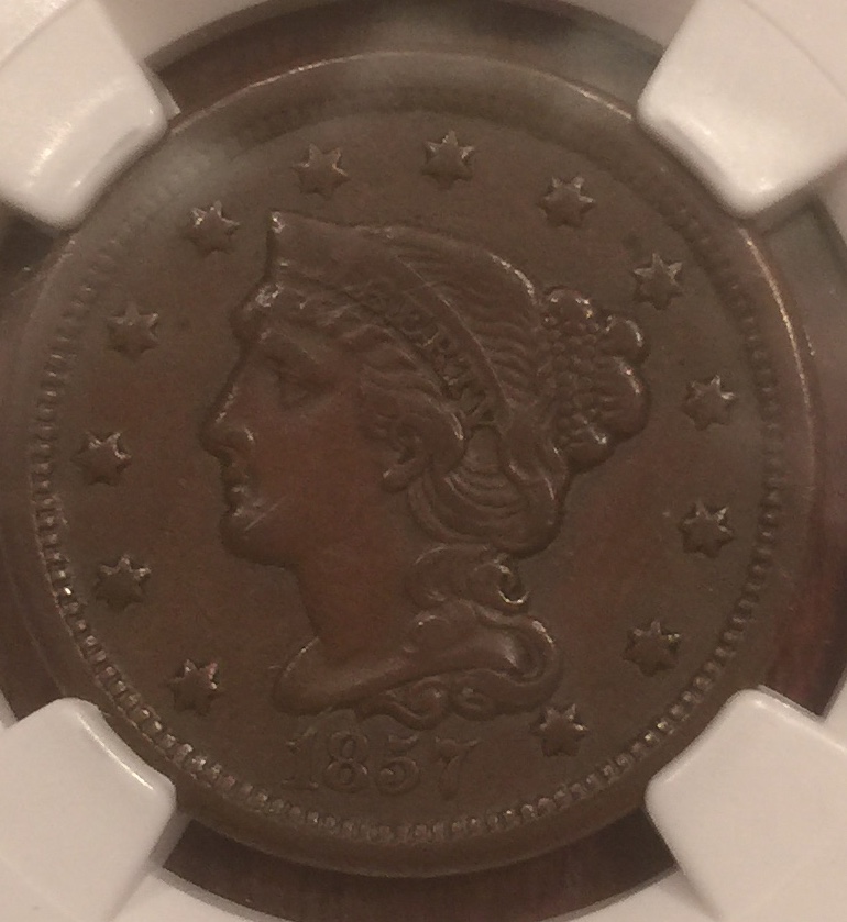 1857-Large-Cent-For-Grading-And-Comparison