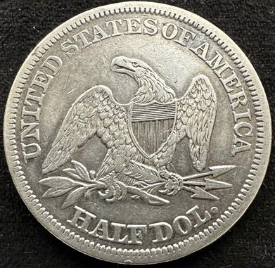 1858-Seated-Half-For-Grading