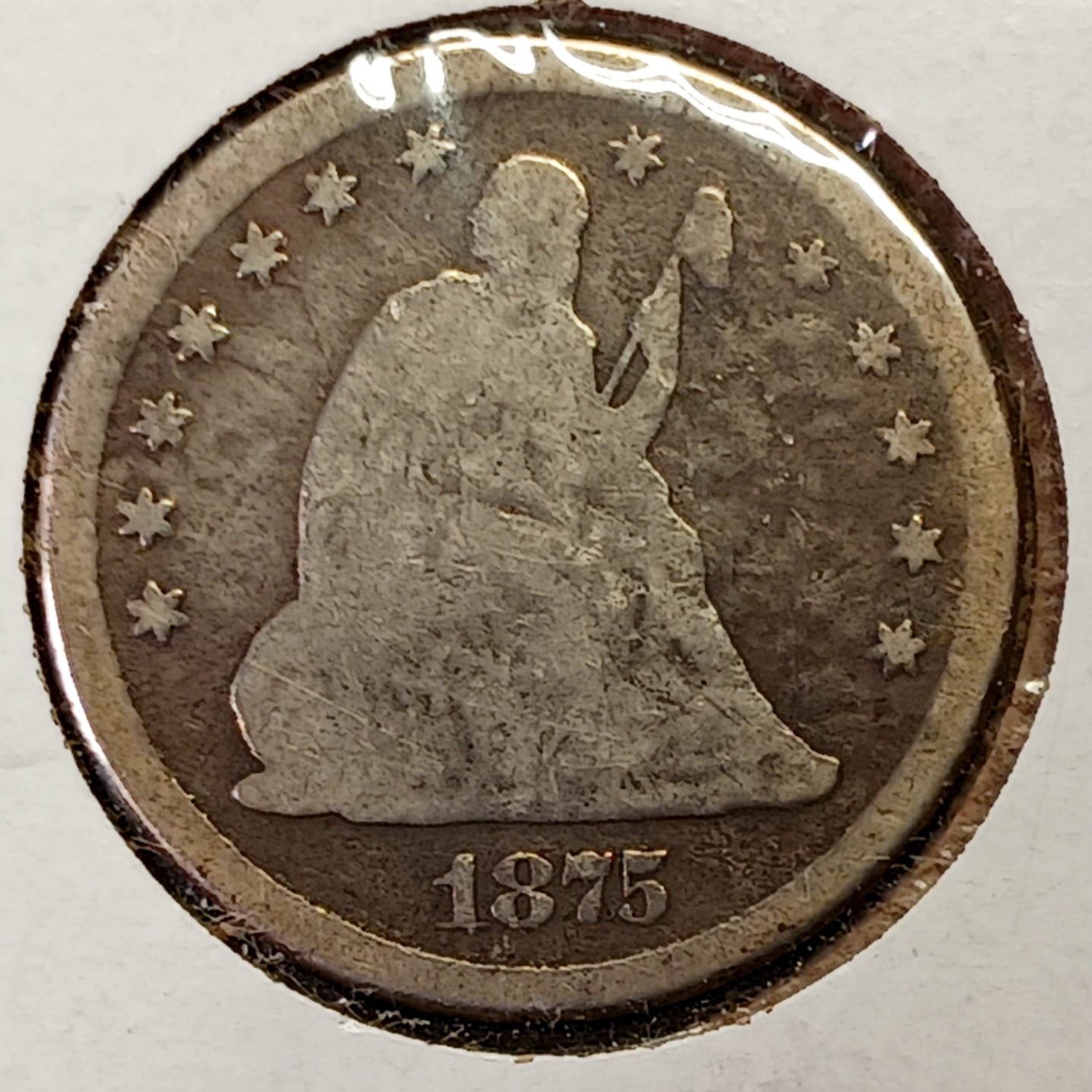 1875-Seated-Liberty-Quarter-Low-Grade-For-Evaluation