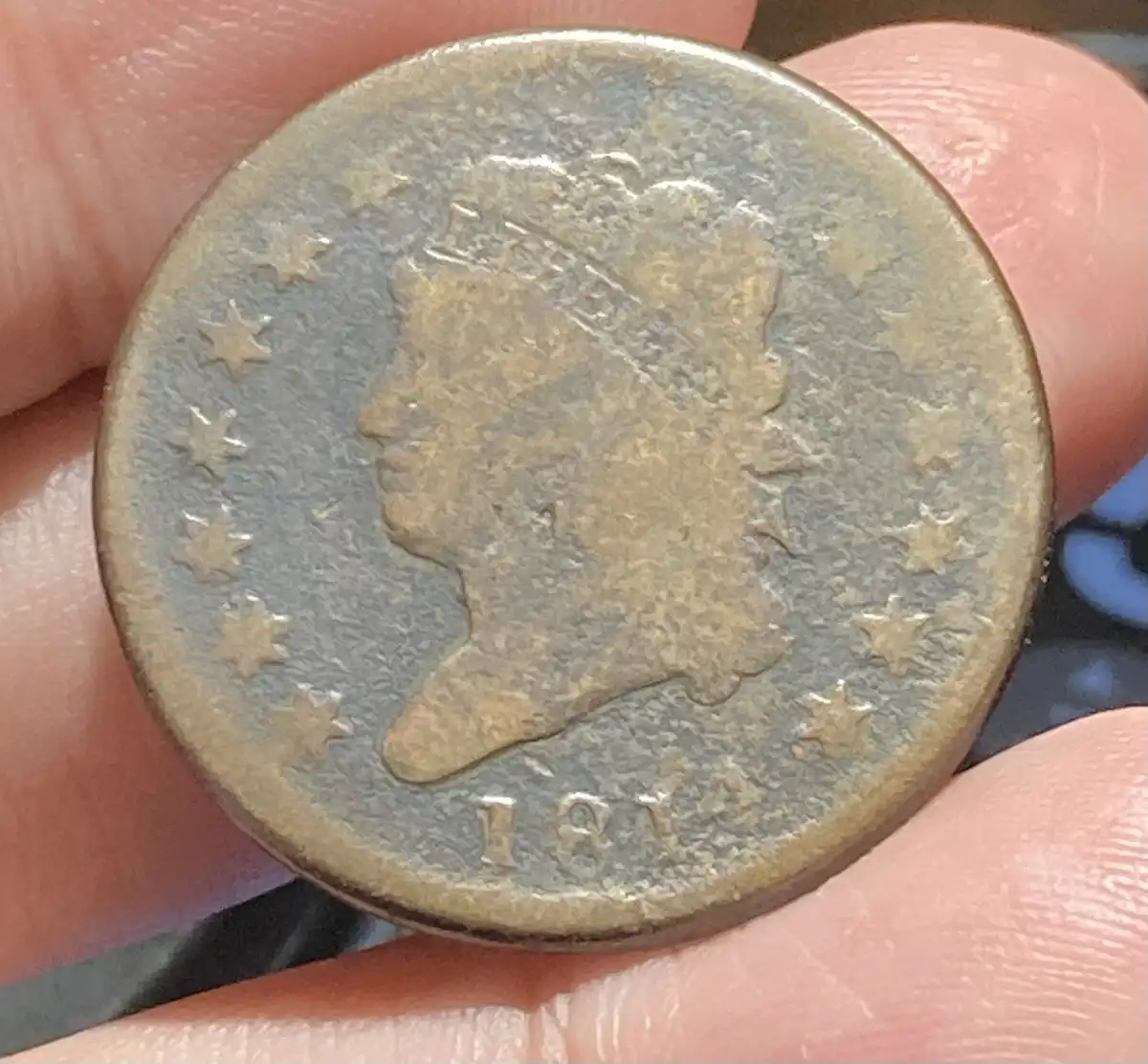 1814-Large-Cent-For-Grading