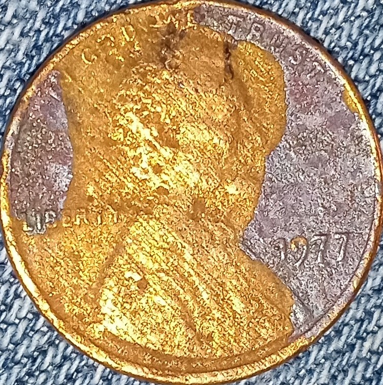 1977-Lincoln-Penny-With-Delamination?