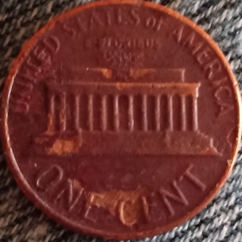 1977-Lincoln-Penny-With-Delamination?