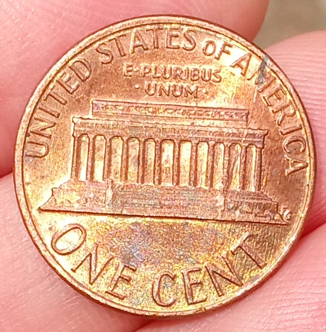 1984-Lincoln-Penny-NM-With-Die-Break-Leading-Into-A-Die-Crack