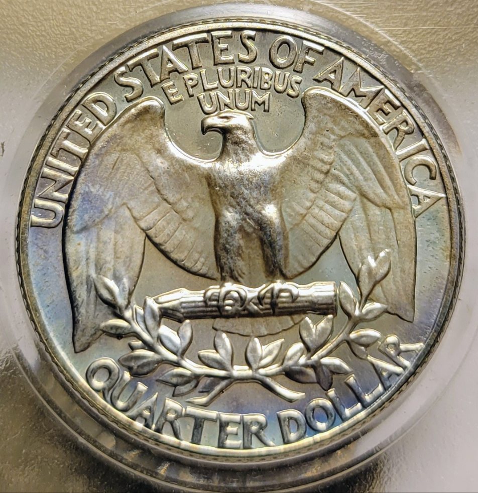 Toned-1964-Washington-Quarter-For-Grading-And-Comments