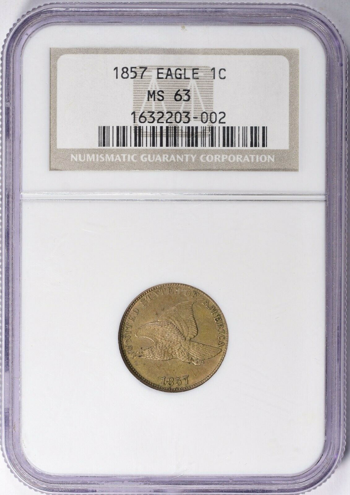 1857-Flying-Eagle-Doesn't-Look-Correct-For-Grade.-Fake-Coin/Holder?