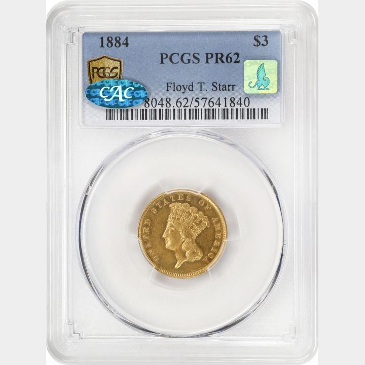 New-Pickup-1884-$3-Gold-PF-62