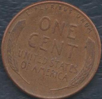 1957-Cent-With-Staple---In-It