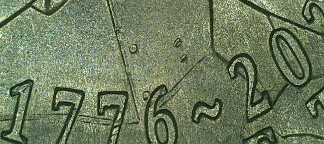2026-D-Mayflower-Quarter-Struck-Through-And-Die-Chips